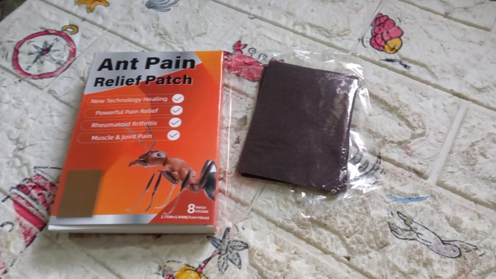 12559 Ant Pain Relief Patch - Pack of 8 Patches | Instant Relief from Muscular Pain & Joint Pain| Natural Pain Relief Patches | Powerful Pain Relief, No Side Effects 12559 Ant Pain Relief Patch - Pack of 8 Patches | Instant Relief from Muscular Pain & Joint Pain| Natural Pain Relief Patches | Powerful Pain Relief, No Side Effects